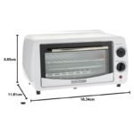 Black+Decker 9L Toaster Oven 800W, Double Grill with Convection, Double Glass Door – TRO9DG-B5 - Image 2