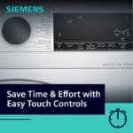 Siemens Washing MachineIQ 300 Front Loading with 9Kg Washing Machine 1400 rpm, StainRemoval, White, German Engineering - Image 5