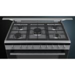 Siemens 90 X 60 Cm 5 Burners Gas Cooker With Cooling Fan, Silver Hg2I1Tq50M - Image 2