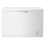 Hisense 330L Chest Freezer – FC-33DT4SAW, Inner Glass Door, 135H Cooling Retention, Energy Efficient, Removable Basket, Silver