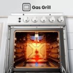 Hisense 60cm Gas Cooker – HFG60121X, 4 Burners, Auto Ignition, Wok Burner, Cast Iron Support, Gas Grill, Stainless Steel - Image 5