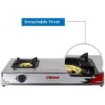 Nobel Gas Stove – Dual Gas Burner, Auto Ignition, 90mm Brass Burners – NGT2007 - Image 6