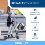 Hiboy S2 Electric Scooter - 21.5cm-Solid-Tires - Up to 27 KM Long-Range,30 KM/H Portable Folding Commuting Scooter for Adults with Double Braking System and App (S2) - Image 2