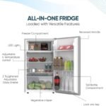 Nikai 130L Single Door Mini Refrigerator with Chiller & Veg Compartment – NRF130SS1 - Image 4