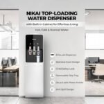 Nikai Top Loading Water Dispenser NWD1400C, 3 Tap Hot Cool Normal, Stainless Steel Tank, 16L Cabinet, White - Image 2