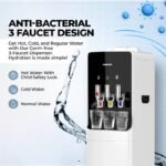 Nikai Top Loading Water Dispenser NWD1400C, 3 Tap Hot Cool Normal, Stainless Steel Tank, 16L Cabinet, White - Image 4