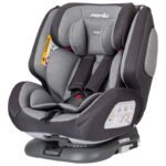 Nania One360 Degree Rotation Convertible Car Seat | Baby Travel Gear | Baby Carrier w/Isofix | Group 0+/1/2/3 Ages 0 To 12 Yrs | Rear & Forward Facing | Designed in France - Grey - Image 3