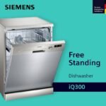 Siemens 12 Place Dishwasher SN25D800GC, 5 Programs, Freestanding, Silver, Energy Efficient - Image 2