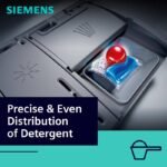 Siemens 12 Place Dishwasher SN25D800GC, 5 Programs, Freestanding, Silver, Energy Efficient - Image 3