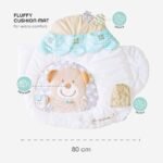 The Moon Brand Perky Baby Playmat and Activity Gym for Newborn Baby & Infant 5 Hanging Sensory Toys Visual, Hearing, Touch, Cognitive Early Development Playmat. Suitable from 0m+ 80cm - Tea Pot - Image 4