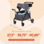 Baby Trend 2-In-1 Tour Lte Stroller Wagon Desert Blue, WG02E14A - Image 3