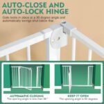 SKY-TOUCH Auto Close Safety Baby Gate, Extra Wide Child Gate 75-84cm + 30cm Extension Kit Maximum Suitable For 114cm, Baby Gates for Stairs & Doorways, Easy Install (Gate + 10cm Extension Kit) - Image 4