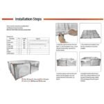 SKY-TOUCH Baby Playpen | Portable Playard for Babies | Sturdy Anti-Fall Baby Playpen Activity Center | Breathable Mesh | 4 Pull-Up Ring｜Install Accessories | 180 x 150cm,Gray - Image 6