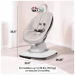 4moms mamaRoo Multi-Motion Baby Swing - Grey - Image 2