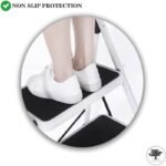 Sulfar Foldable Ladder 5 Steps, Home Ladder Folding Step Stool with Wide Anti-Slip Pedal, Adults Folding Sturdy Steel Ladder for Home, Kitchen, Garden, Office - Image 5