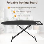 MOMENT Ironing Board 12" x 36" Iron Board,Compact, Portable, and Folding iron Table with Iron Rest,Heavy Duty Compact, Foldable Ironing Board for Apartment,Iron Holder,Height Adjustable Sturdy Iron - Image 2