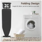 MOMENT Ironing Board 12" x 36" Iron Board,Compact, Portable, and Folding iron Table with Iron Rest,Heavy Duty Compact, Foldable Ironing Board for Apartment,Iron Holder,Height Adjustable Sturdy Iron - Image 5