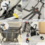 SKY-TOUCH Lightweight Travel Stroller, Foldable Baby Stroller With Large Storage Basket, Multi-Position Recline, Convenient One-hand Fold, Comfortable & Lay Flat (Grey) - Image 3