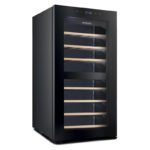 Kenwood Beverage Cooler 43 Bottles Wine Refrigerator With Dual Temperature Zone, Double Glass Door, Blue Light, Smart Control Bcw43.000Bk Black