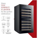 Kenwood Beverage Cooler 43 Bottles Wine Refrigerator With Dual Temperature Zone, Double Glass Door, Blue Light, Smart Control Bcw43.000Bk Black - Image 3
