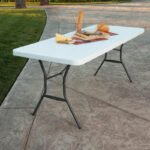 Showay Class Dn-Bm0 Heavy Duty Folding Table Centerfold, Ideal For Crafts, Outdoor Events, Convenient Carry Handle, 6-Feet, White - Cldnbm09 - Image 2