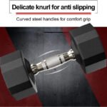 PROIRON Rubber Dumbbells Odorless, Steel Weights Set Men Women Home Gym 3kg 5kg 8kg 10kg 12kg 16kg 20kg 24kg Fitness Training Exercise Body Strength Lifting Equipment (Pair or Single) - Image 4