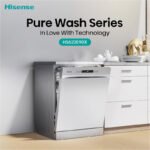 Hisense 13 Place Dishwasher HS622E90X Freestanding 8 Programs Silver - Image 4