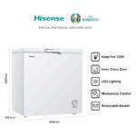 Hisense 190 Liter Chest Freezer Single Door White Model FC19DT4SAW2 - Image 5