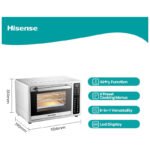 Hisense Airfryer Oven H32AOSL1S5 – 32L Capacity, 1700W, Convection & Rotisserie Function, Silver - Image 6