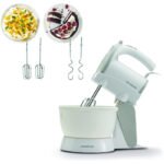 Kenwood Stand Mixer 300W with 2.4L Rotary Bowl, 5 Speeds + Turbo, Stainless Steel Beaters & Kneaders – HMP22.000WH White