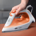 Braun TexStyle 1 Steam Iron SI1009, 1900W Power, 50% Energy Saving, Lightweight Design, Orange - Image 4
