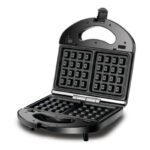 Black+Decker 3 in 1 Sandwich Maker 780W, Grill, Waffle & Toast Plates, Non-Stick Interchangeable Plates – TS2130-B5 Silver/Black - Image 3