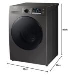 Samsung 8Kg Washer & 6Kg Dryer, Front Load, 1400 RPM, Gray – WD80TA046BX - Image 2