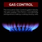 Ariston 90x60 Gas Cooker Freestanding 5 Burners with Triple Crown Sabaf & Maxi Oven AM9GM1KMX/MEA - Image 2