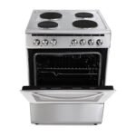 Hoover Electric Hot Cooker 60cm 4 Hot Plates Multifunction Oven FEC66.01S Stainless Steel - Image 5