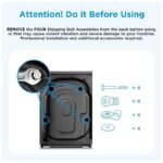 Midea 12kg Front Load Smart Washing Machine 1400 RPM Wi-Fi Steam Care Lunar Dial – Titanium MF200W120WBTGCC - Image 3