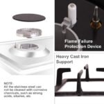 Milton Built In Gas Hob 2 Burner Stainless Steel Auto Ignition MHG303SS Silver - Image 3